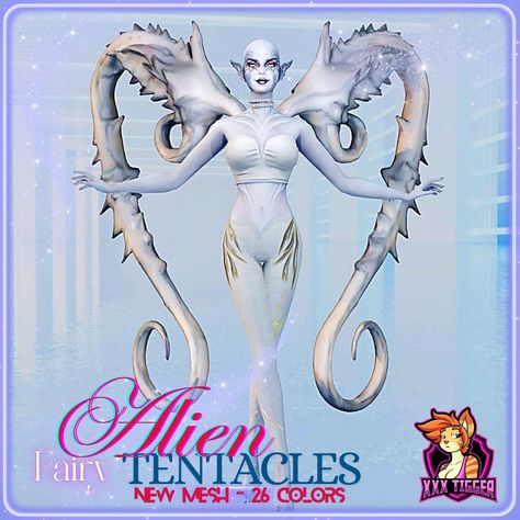 Alien Fairy Tentacles Early Access for ALL Tiers Public on October 26th Download Link in Bio #sims4cc #sims4customcontent #sims4customcontents #ts4customcontent #ts4cc #sims4cctumblr #sims4clothing #sims4clothingcc #ts4cc #ts4clothing #ts4clothingcc #ts4clothingcc #sims #sims4 #simscommunity #sims4acc #sims4cc Sims 4 Cc Tentacle, Sims4 Alien Cc, Sims 4 Alien Cc, Sims 4 Alien, Alien Fairy, Alien Clothes, Unusual Clothes, Types Of Fairies, Sims 1