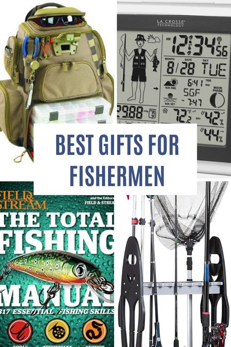 You will find lots of great gift ideas here for anyone on your list that loves fishing. These are fun and unique gifts for fishermen of all skill levels.  #Fishing #Fishermen #Anglers #GiftIdeas #Christmas #Birthdays Mens Fishing Gifts, Fishing Care Package Ideas, Ice Fishing Gifts For Him, Gifts For Fisherman Christmas, Gifts For Fishing Lovers, Fisherman Gift Ideas, Fishing Gift Basket, Ice Fishing Gifts, Diy Fishing Gifts