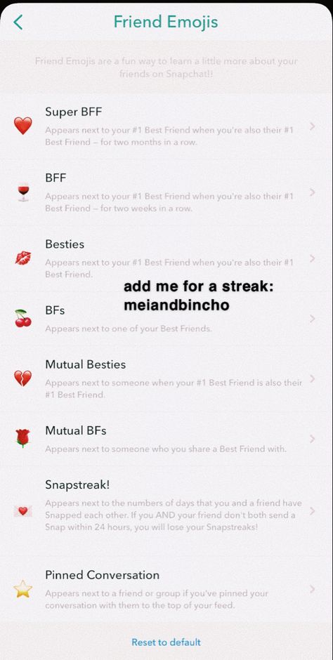 Snapchat Emoji Ideas, Snapchat Themes, Bsf Emojis, Emoji Snap, Friend Emojis Snapchat, Emojis Snapchat, Red Emoji, Snap Emojis, Names For Snapchat