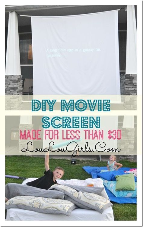 Light Planters, Diy Movie Screen, Diy Outdoor Movie Screen, Outdoor Movie Party, Planters Diy, Outdoor Movie Screen, Glamping Party, Movies Under The Stars, Backyard Movie Nights