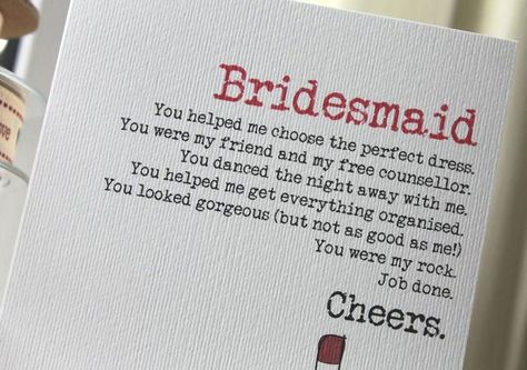 Thank You for Bridesmaids Bridesmaid Thank You Cards, Diy Your Wedding, You Are My Rock, You Are My Friend, Bridesmaid Thank You, Bridal Bachelorette Party, Thank You Card Design, Printable Thank You Cards, Appreciation Cards