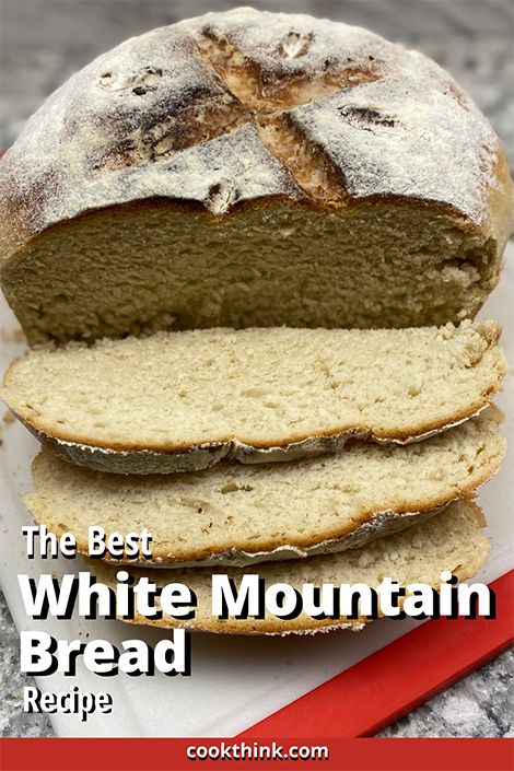 The Best White Mountain Bread - CookThink Snow On The Mountain Recipe, Mountain Bread Recipes, White Miche Bread, White Mountain Bread Recipe, Great Harvest White Bread Recipe, Publix White Mountain Bread Recipe, Mountain Bread, Outback Steakhouse Honey Wheat Bushman Bread, Breakfast Brunch Menu