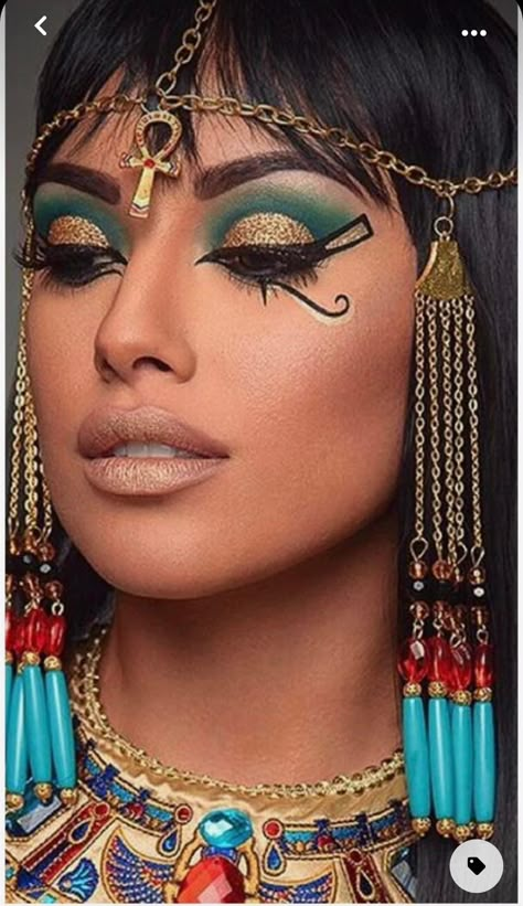 Cleopatra Make-up, Egypt Makeup, Egyptian Eye Makeup, Cleopatra Makeup, Egyptian Makeup, Fantasy Make-up, Starověký Egypt, Halloweenský Makeup, Makeup App