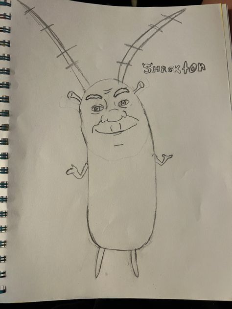 #shrek #plankton #spongebob #crossovers Crossover Drawing What To Draw Disney, Easy Drawings Sketches Cartoon, Drawing For Room Wall Art, Stuff To Draw Cartoon, Horror Movie Sketches Easy, Cute Drawings To Put In Your Phone Case, Cute Drawings Dinosaur, Funny Characters Drawings, Mega Mind Drawing