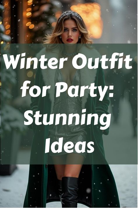 Winter Outfit for Party: Stunning Ideas Cold Weather Dress Up Outfits, Warm Cocktail Dress, Winter Outfits Night Out Classy, Dress Up In Winter, Engagement Party Dress For Guest Winter, Cold Weather Holiday Party Outfits, New Years Eve Outfit Cold Weather, Winter Tights Outfit Dress, Winter Formal Party Outfit