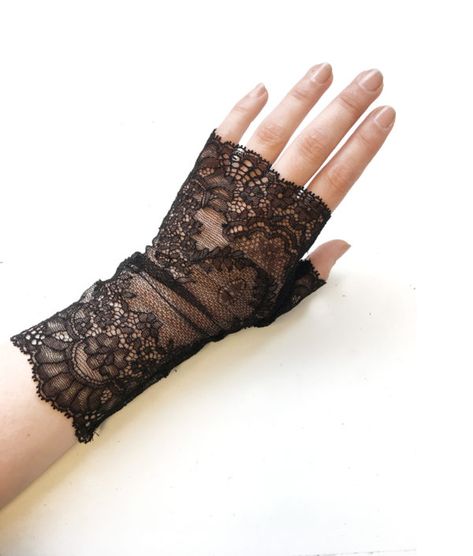 Sheer sleeveless gloves Fingerless Lace Gloves Black, Lace Hand Gloves, Lace Gloves Aesthetic, Gloves Aesthetic, Black Lace Gloves, Sheer Gloves, Fishnet Gloves, Lace Fingerless Gloves, Delicate Lingerie