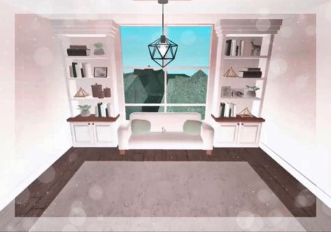 Made by me!! Follow my rblx acc: Dis_louPeepz Bloxburg Reading Area, Reading Area, Home Decor Decals, Home Decor