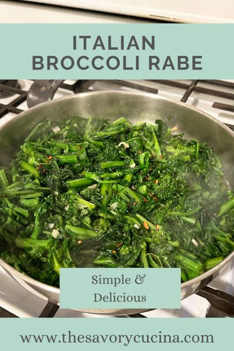 I finally perfected my Italian Broccoli Rabe, and I am so excited to share this easy and delicious recipe with you. I grew up eating Broccoli Rabe, and I’ve made it a lot on my own throughout the years. However, it was not until recently that I was able to pin point a recipe that reminds me of how it tasted when my grandma made it. Broccoli Rabe Recipes, Rapini Recipes, Italian Broccoli, Broccoli Rabe Recipe, Nonna Pia, Bitter Greens, Holiday Dishes, Basil Recipes, Vegetarian Foods