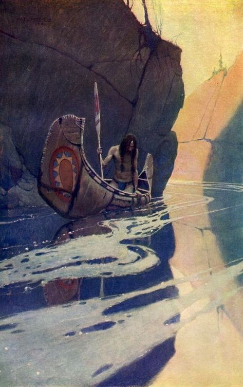 Newell Convers Wyeth (1882-1945) American artist and illustrator. "In the Crystal Depths" 1906. N C Wyeth, Nc Wyeth, Long John Silver, Richard Diebenkorn, Andrew Wyeth, Jackson Pollock, Keith Haring, Native Art, Western Art