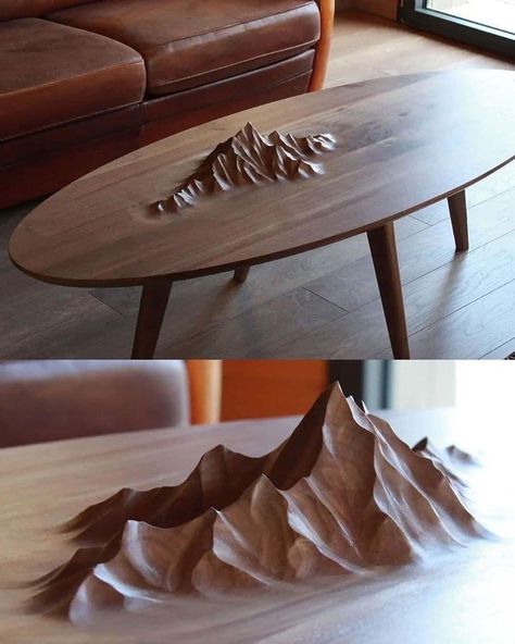 Wood Art Design, Cnc Wood, Design Studios, Wood Carving Art, Wood Creations, Design Industrial, Furniture Inspiration, Coffee Table Design, Interior Furniture