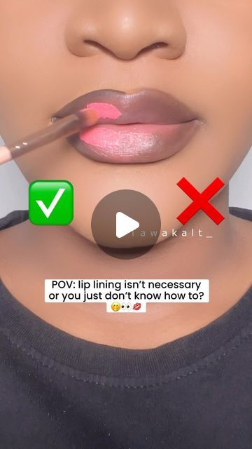 TAWAKALT/CONTENT CREATOR on Instagram: "It’s okay if you don’t know how to line your lips🤭🫠 but don’t tell me it’s not necessary!😹 don’t!😹 using a lip liner can make a huge difference!🤭 it gives more volume and definition to your pout, longevity to your lipstick and it can also stop your lipstick from feathering!✅ 
_
_
_
I own no copyright to this sound
_
_
#lipswatch #liptutorial #makeupreel #lightmakeup #lipglosses #lipliners" How To Apply Lip Liner Tutorials, How To Lip Line Your Lips, How To Line Your Lips, How To Overline Your Lips, Lip Liner Looks, How To Make Lipstick, Lip Tutorial, Lip Swatches, How To Line Lips