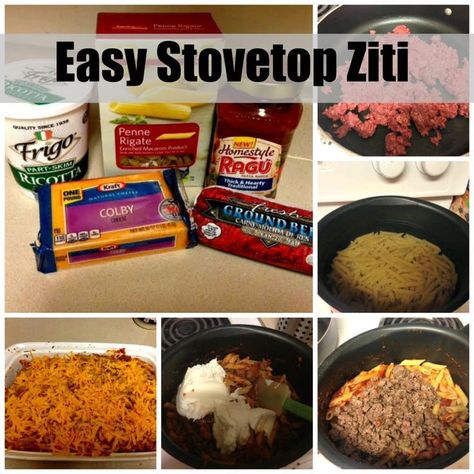 Easy 30 Minute Stove Top Ziti using Ragu's new Homestyle Thick and Hearty Sauce #ad Sit down to a warm dish of noodles, cheese, and tasty sauce Ziti Recipe, Ziti Recipes, Pasta Meals, Baked Ziti, Red Sauce, Frugal Tips, Olive Garden, Colby, Food Bloggers