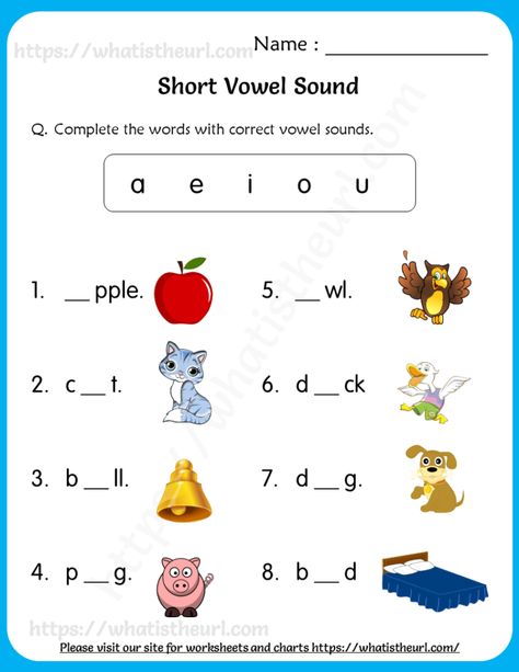 Short Vowel Sounds Worksheets for Grade 1 - Your Home Teacher Sound Of Vowel A Worksheet, Vowel Worksheets For First Grade, English First Grade Worksheets, Kg3 Worksheets English, Phonics Grade 1 Worksheet, Grade 1 Syllabus, Short Vowel Sounds Worksheets 1st Grades, English Syllabus For Grade 1, Short Vowel Worksheets Kindergarten