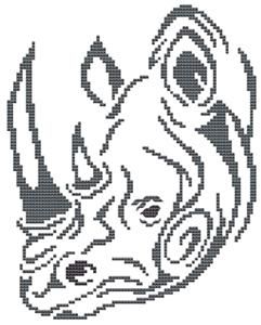 Rhino Quilt Pattern, Rhino Embroidery, Crocodile Cross Stitch, Cross Stitch Patterns Elephant, Rhino Cross Stitch, Rhino Cross Stitch Pattern, Iguana Cross Stitch Pattern, Cross Stitch Silhouette, Mochila Crochet