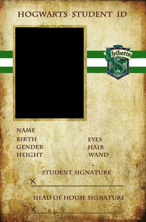 SLYTHERIN STUDENT ID, (not mine!!) Hogwarts Student Id, Harry Potter Script, Harry Potter Letter, Harry Potter Planner, Harry Potter Scrapbook, Hogwarts Student, Harry Potter Journal, Imprimibles Harry Potter, Harry Potter School