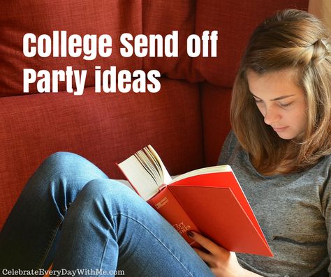 Awesome College Send Off Party Ideas - Celebrate Every Day With Me Send Off Party Ideas, College Send Off Party Ideas, College Send Off Party, Sendoff Ideas, Send Off Ideas, Celebration Food, Goodbye Party, Trunk Party, Native American Wedding