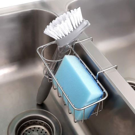 AmazonSmile: TuuTyss Stainless Steel Saddle Sponge Holder for Kitchen Sink Caddy: Kitchen & Dining Sink Caddy Kitchen, Bulthaup Kitchen, Kitchen Sink Sponge Holder, Kitchen Sink Caddy, Sink Sponge Holder, Kitchen Sponge Holder, Sink Basket, Kitchen Sink Organizer, Sink Shelf