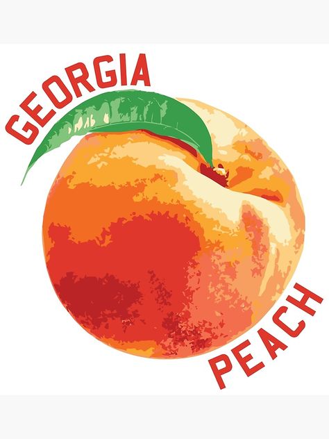 "georgia peach" Poster by cgidesign | Redbubble Peach Poster, Peach Walls, Peach Art, Tangle Art, Large Prints, Cotton Paper, Top Artists, Sale Poster, Poster Art