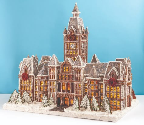 ginger-bread-house-baking-hive-1068x1443 (1) Gingerbread City, Homemade Gingerbread House, Gingerbread Castle, Birthday Canvas, Ginger House, Utah Style, Gingerbread House Designs, Gingerbread Village, Gingerbread Cake