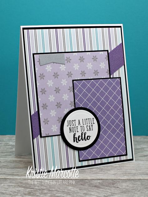 Craft Labels, Card Maps, Kristie Marcotte, Card Sketches Templates, Greeting Card Inspiration, Purple Cards, Best Things In Life, Spellbinders Cards, Hello Cards