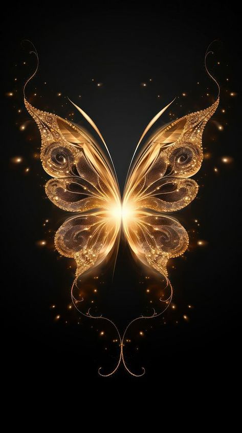 Abstract smoke of butterfly pattern gold illuminated. | premium image by rawpixel.com Wallpaper Black Butterfly, Black Butterfly Wallpaper, Butterfly Iphone Wallpaper, Phone Wallpaper Black, Butterfly Phone Wallpaper, Wallpaper Butterfly, Gold Wallpaper Phone, Gold And Black Background, About Butterfly