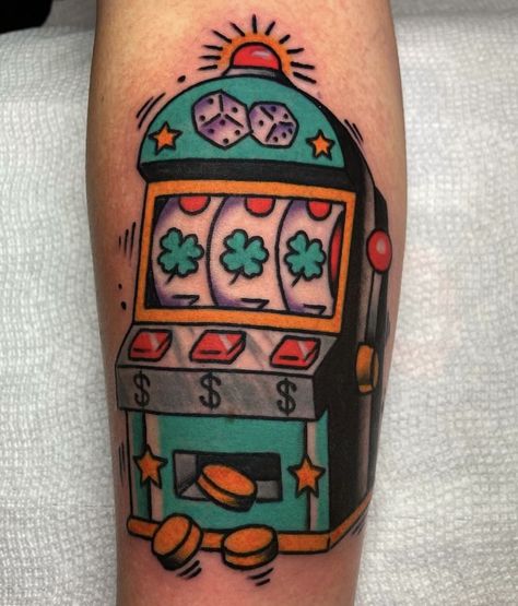 Gameboy Tattoo, Bandit Tattoo, Slot Machine Tattoo, Stitch Toothless, Sketchy Art, Traditional Black Tattoo, Characters From Movies, Pop Art Tattoos, Food Tattoos