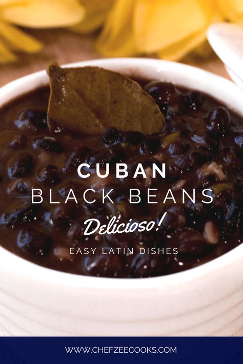 Cuban Black Beans are one the most popular Cuban recipes. Everyone makes it their own way and this recipe is perfect for someone who wants to make Cuban Black Beans quick and easy! This authentic Cuban Recipe is perfect for quick dinners and meal prep! #CubanRecipes #BlackBeans #LatinRecipes Cuban Recipe, Cuban Black Beans, Cuban Dishes, Black Bean Recipes, Boricua Recipes, Cuban Cuisine, Quick Dinners, Spanish Dishes, Hispanic Food