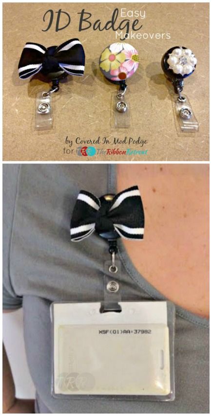 Easy ID Badge Makeovers - The Ribbon Retreat Blog Caleb Y Sophia, Cubicle Ideas, Cube Decor, Cubicle Makeover, Work Cubicle, Cubicle Decor Office, Convention Gifts, Office Life, Work Badge