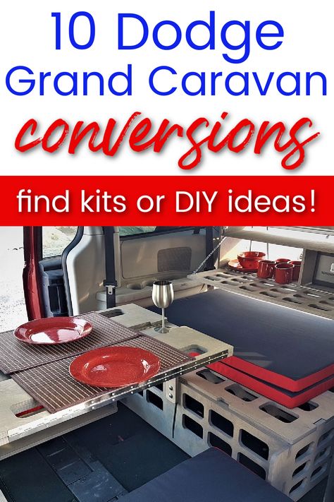 The Dodge Grand Caravan camper is an excellent choice for a van life van. If you are interested in a Dodge Grand Caravan Conversion Kit or a DIY conversion, this post is for you! Take a look at some awesome DIY Dodge minivan conversions and get inspiration for your own conversion, or find the perfect kit- we've rounded up the top four kits that are perfect for a Dodge Grand Caravan. #DodgeGrandCaravancamper #DodgeGrandCaravanconversionkit Dodge Grand Caravan Camper, Grand Caravan Camper, Dodge Caravan Minivan, Dodge Minivan, Caravan Conversion, Caravan Van, Minivan Camper Conversion, Glamper Camper, Minivan Camping