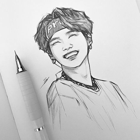 • Nikki • on Instagram: “🥺🎂🥳🎉 #Yoongi #BTS #fanart #art #drawing #sketch #kpop #kpopfanart” Sketch Kpop, Jimin Art, Fanart Kpop, Art Drawing Sketch, Cool Pencil Drawings, Beauty Art Drawings, Kpop Drawings, Easy Drawings Sketches, Art Drawings Sketches Creative