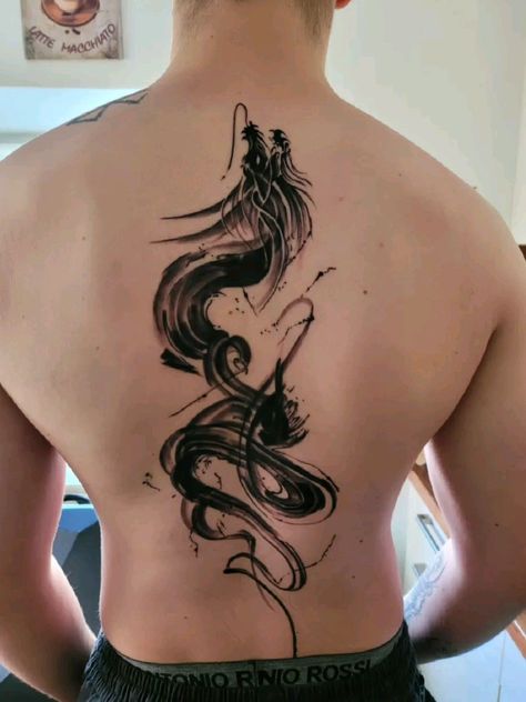 Simple Dragon Tattoo, Simple Dragon, Dragon Tattoo Chest, Dragon Tattoo Back, Japanese Leg Tattoo, Dragon Tattoos For Men, Small Chest Tattoos, Abstract Tattoo Designs, Knuckle Tattoos