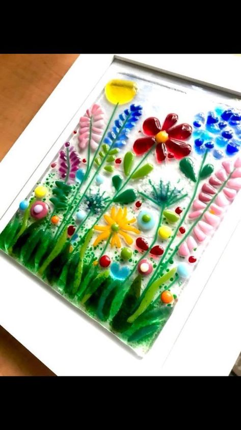 Infused Glass Art, Fusion Glass Ideas, Fused Glass Flowers Ideas, Fused Glass Ideas Tutorials, Glass Fusing Projects For Beginners, Fused Glass Art Ideas, Glasfusing Ideas, Kiln Glass Art, Fused Glass Flowers