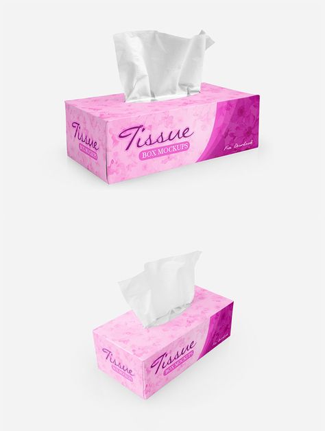 Free Tissue Box Mockups is a realistic mockups coming from Vectogravic Design. It comes with two files of photoshop templates with separated objects, so you can easily rearrange or change them. You can use these to showcase your box packaging design, free for your personal or commercial projects. via @creativetacos Box Template Printable, Photoshop Tutorial Typography, Free Psd Design, Free Packaging Mockup, Mockups Free, Free Mockup Templates, Paper Mockup, Iphone Mockup, Psd Designs