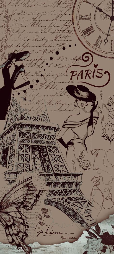 Aesthetic wallpaper French Lockscreen, Vintage Paris Wallpaper, French Wallpaper Iphone Aesthetic, French Aesthetic Wallpaper, French Vintage Aesthetic, France Aesthetic Vintage, France Wallpaper, French Wallpaper, Paris Wallpaper