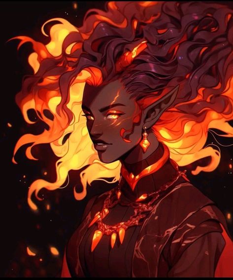 Fire Genasi, Dnd Druid, Fire Magic, D D Character Ideas, Humanoid Creatures, Dungeons And Dragons Classes, Dungeons And Dragons Characters, Dungeons And Dragons Homebrew, Modern Fantasy