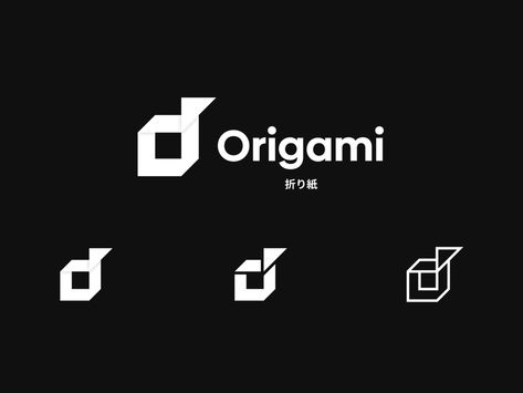 Origami Brand Identity Concept by Quincy Ho on Dribbble Origami Logo, Grey Floral Wallpaper, Grey Floral, Branding Design Logo, Floral Wallpaper, Design Inspo, Brand Identity, Global Community, Creative Professional