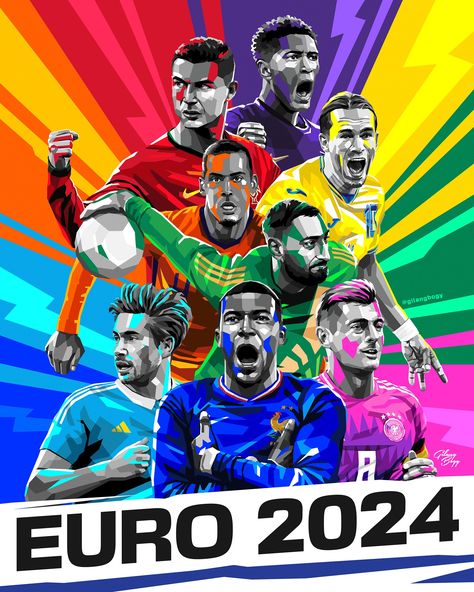 UEFA EURO 2024 | Artworks :: Behance Euro 2024 Poster, Uefa Euro 2024, Messi Posters, Banner Reference, Champions League Poster, Football Player Drawing, Portugal Euro, Soccer Posters, Lionel Messi Posters