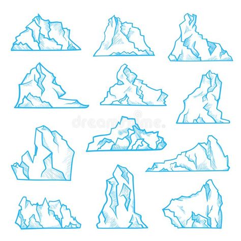 Iceberg Sketch, Ice Drawing, Environment Illustration, Mountain Drawing, Group Project, Art Terms, Linocut Art, Anatomy Poses, Cool Sketches