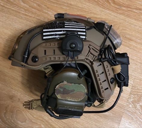 Opscore Helmet, Tactical Helmet Setup, Helmet Setup, Special Forces Gear, Fast Helmet, Tactical Wear, Tactical Helmet, Military Gear Tactical, Tac Gear