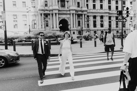 Elopement at Philadelphia City Hall by Haley Richter Photography Philly In Love Philadelphia Wedding City Style Wedding Dress, Philly City Hall Wedding, City Hall Wedding Philadelphia, Philly Elopement, Philly Engagement Photos, Philadelphia Elopement, Philadelphia City Hall Engagement Photos, Philadelphia Engagement Shoot, Philadelphia Photoshoot Locations