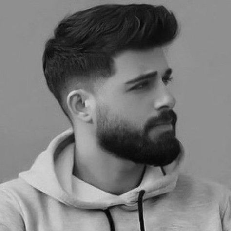 Men Beard And Haircut, Stylish Beard For Men, Fade Beard Style, Beard And Hairstyle For Men, Faded Beard Styles For Men, Hairstyles For Men With Beard, Boys Haircut Trendy, Trimmed Beard Styles, Beard Cut Style