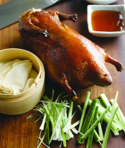 Crispy Aromatic Duck - Wing Yip Crispy Duck Recipes, Chinese Pancakes, Malaysian Chicken Curry, Chinese Pancake, Malaysian Curry, Chinese Orange Chicken, Curry Laksa, Crispy Duck, Duck Recipe