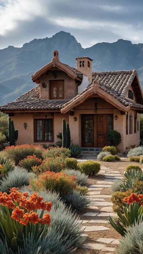 Old Spanish Style Homes Interior, Mediterranean Spanish Style Homes, Small Mediterranean Homes, Old Spanish Style Homes, California Mediterranean, Spanish Cottage, Spanish Style Home Interior, Terracotta Walls, Mediterranean Vibes