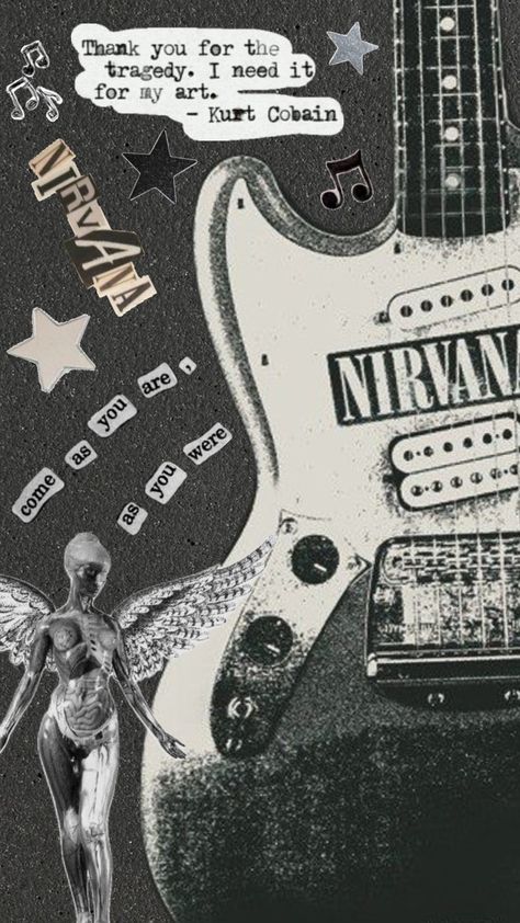 #nirvana #music #wallpaper #vintage #aesthetic #fyp #grunge #grungeaesthetic #nevermind Music Wallpaper Vintage, Nirvana Music, Wallpaper Vintage, Music Wallpaper, Vintage Aesthetic, Nirvana, Guitar, Energy, Music