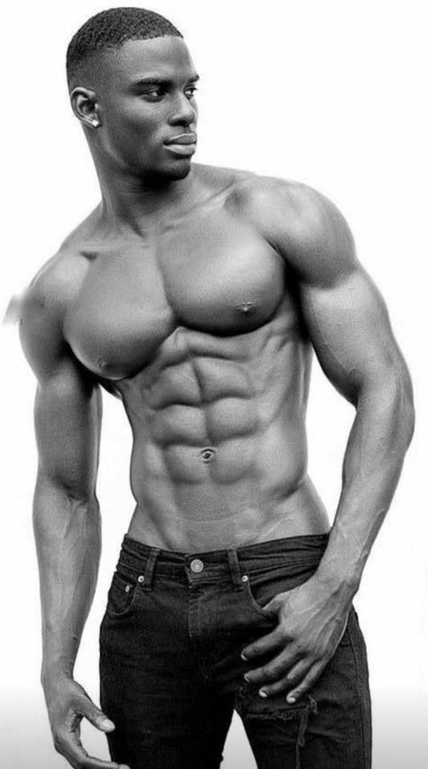 Men Perfect Body Muscle, Men’s Physique, Sixpack Photoshoot, Male Abs Reference, Model Men Photography, Slim Muscular Male, Black Physique, Male Body Types, Abs Reference