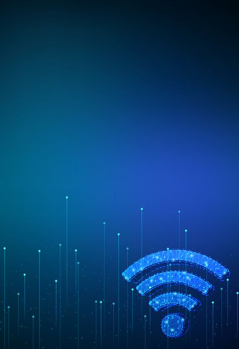 Latar Belakang Iklan Sinyal Wifi Teknologi Bisnis Gradien Biru#pikbest#Backgrounds#Qianku Wifi Signal, Business Technology, Wi Fi, Wisconsin, Technology