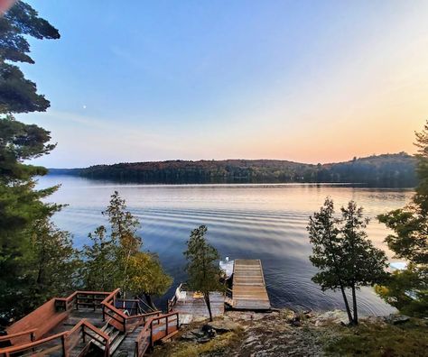 Wolegib Modern waterfront Retreat in Muskoka - Houses for Rent in Huntsville, Ontario, Canada Huntsville Ontario, Nature House, Ontario Travel, Toronto Travel, Lake Cabin, House In Nature, Private Dock, Bbq Pit, Boat Ride