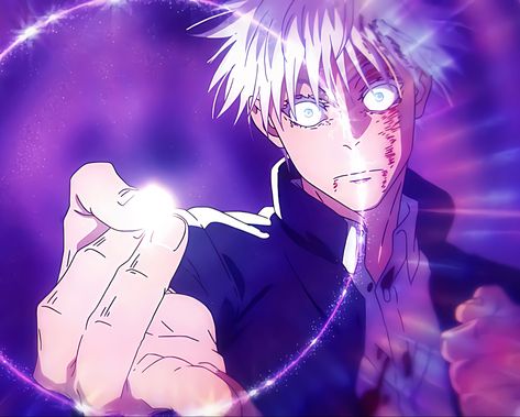 Gojo Purple, Hollow Purple, Anime Jujutsu Kaisen, Gojo Satoru, Jujutsu Kaisen, Jujutsu, Purple, Hair, Anime