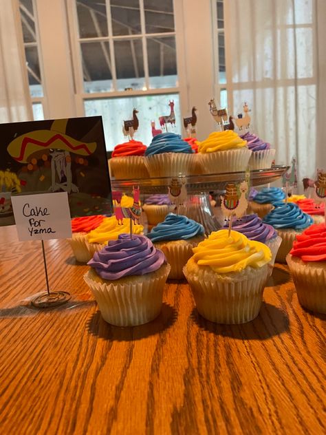 Emperors New Groove Party, Llama Cupcakes, Adele Birthday, Themed Meals, 31 Birthday, Disney Dinner, Moms Birthday, The Emperor's New Groove, 31st Birthday