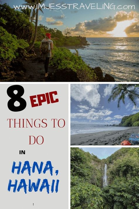 Awesome Things to do in Hana, Hawaii Hana Maui Hawaii, Hana Hawaii, Maui Travel Guide, Hawaii Trip Planning, Hana Maui, Backpacking South America, South America Destinations, Maui Travel, Couples Vacation